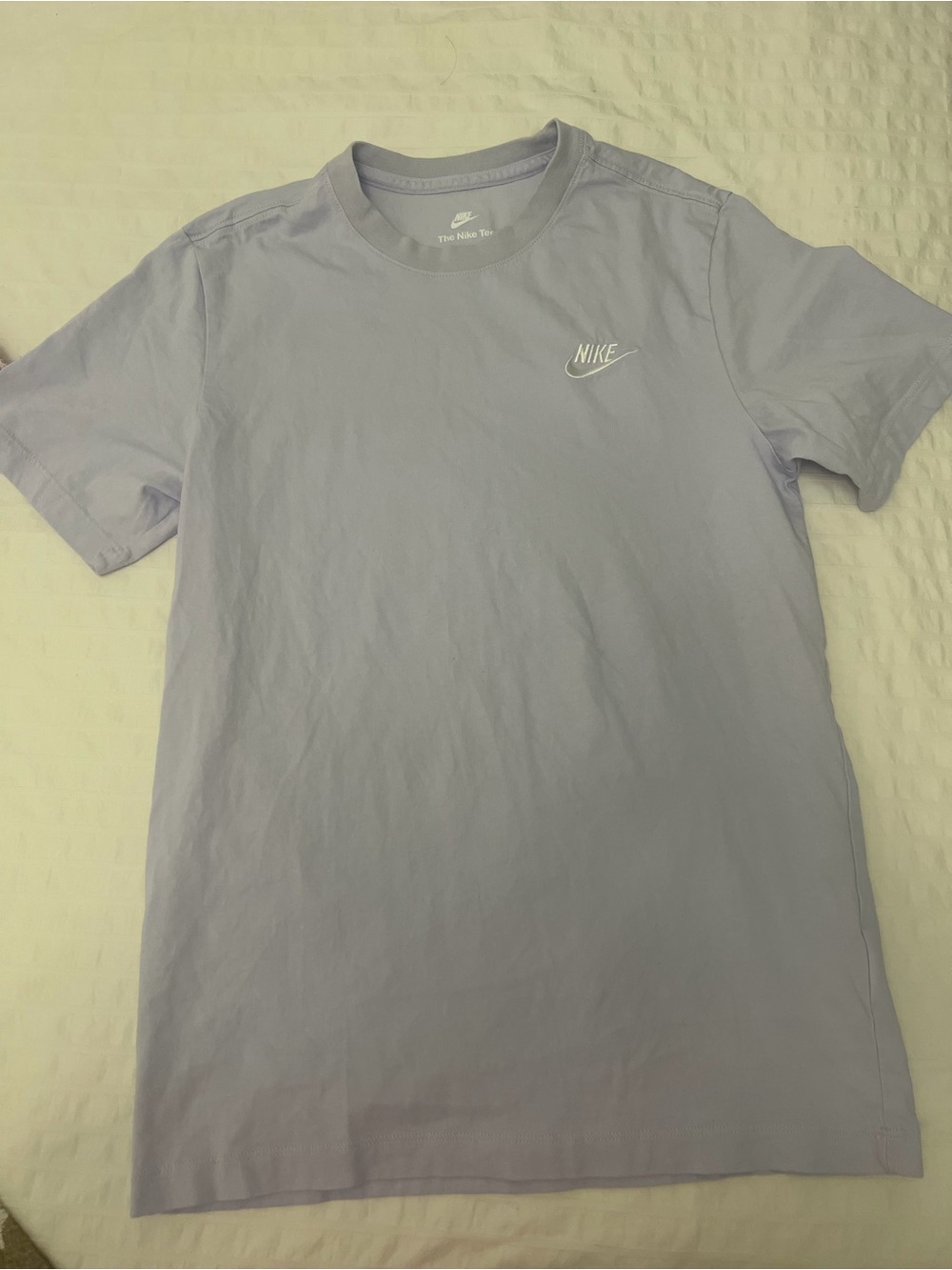 Nike Men's Light Purple Short-Sleeve Crew T-Shirt